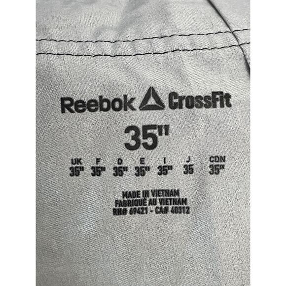 Reebok CrossFit Shorts Mens 35 Black Gray Board Shorts Training Pocket - Picture 7 of 8